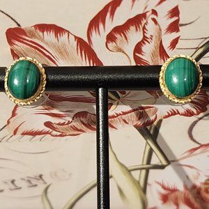 Malachite Stud Earrings